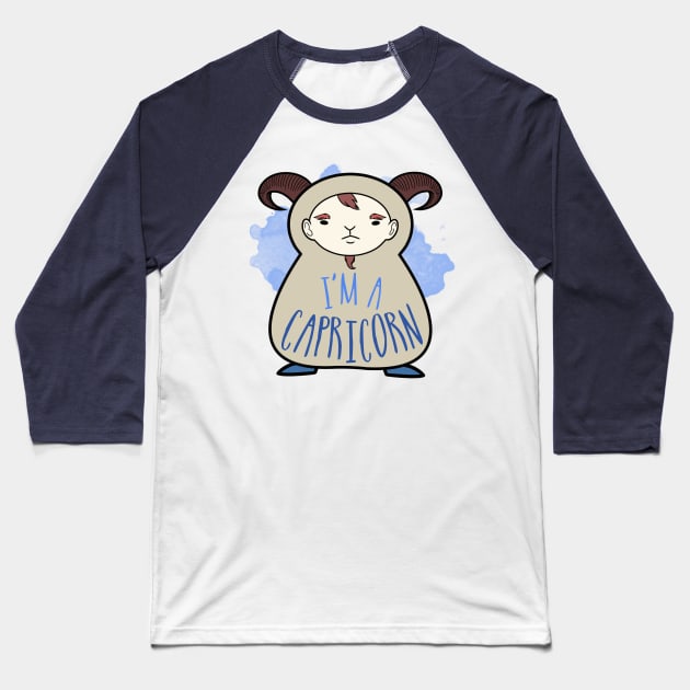 I'm a Capricorn Baseball T-Shirt by omai